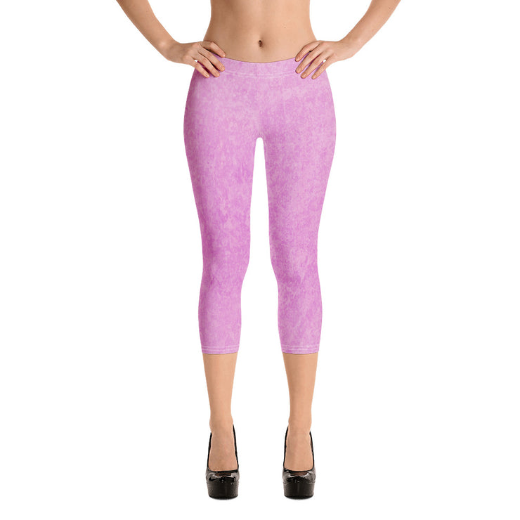 Powder Pink Capri Leggings