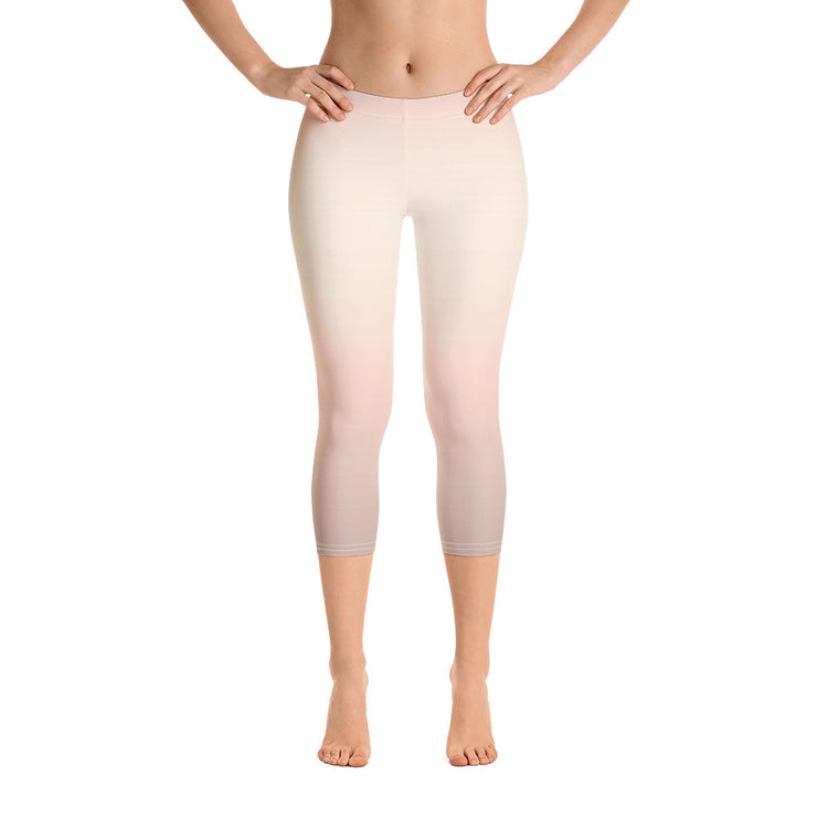 Pfirsich Fade Capri Leggings