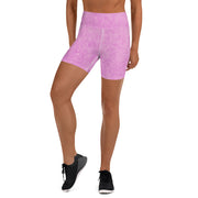 Pulver rosa Yoga Shorts