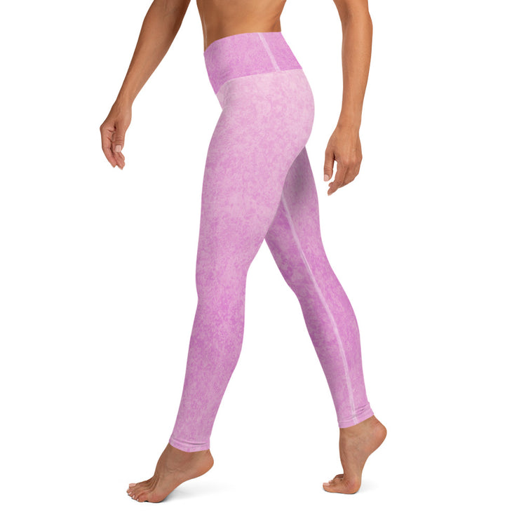 Leggings de yoga rose poudre