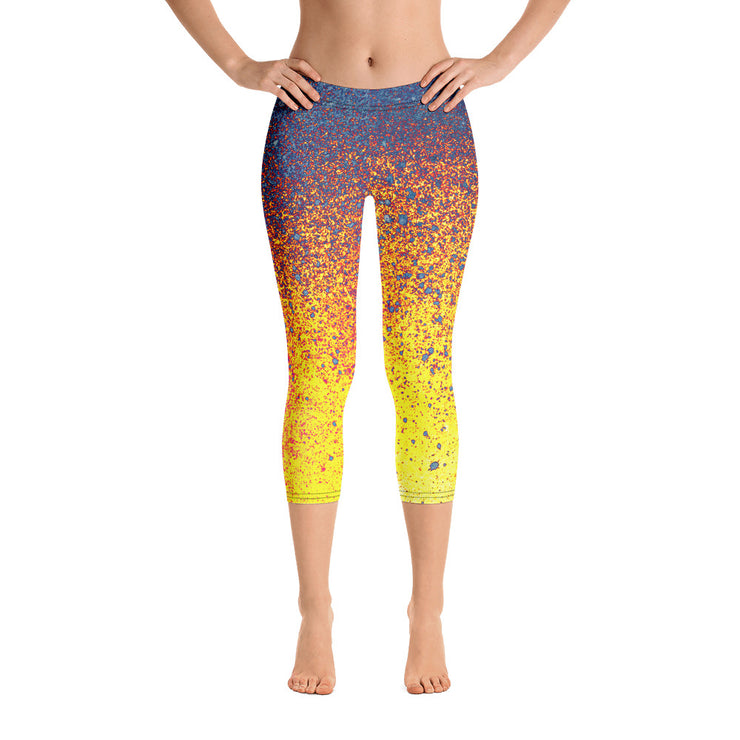 Blaue Ember Capri Leggings