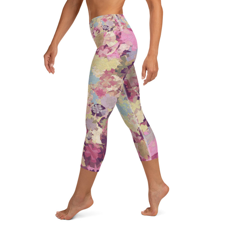 Carnation Yoga Capri Leggings