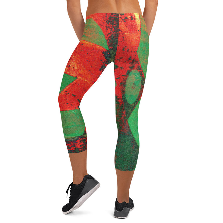 Flamme Capri-Leggings sind