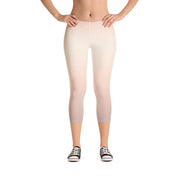 Pfirsich Fade Capri Leggings