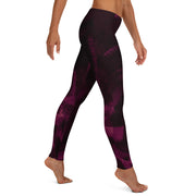 Dunkel rosa schwarz Leggings