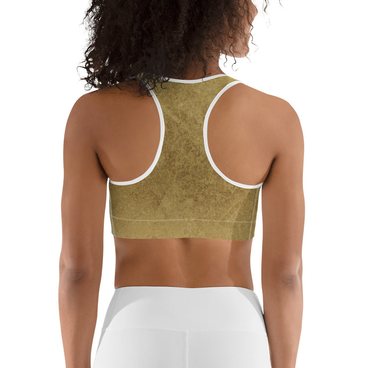 Gold Sports bra