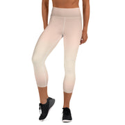 Peach Fade Yoga Capri Leggings