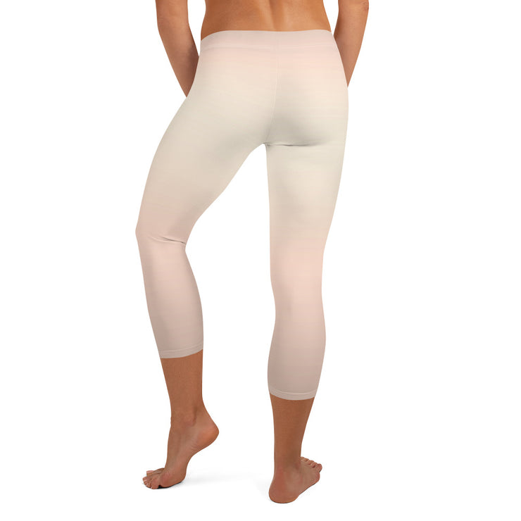 Peach Fade Capri Leggings