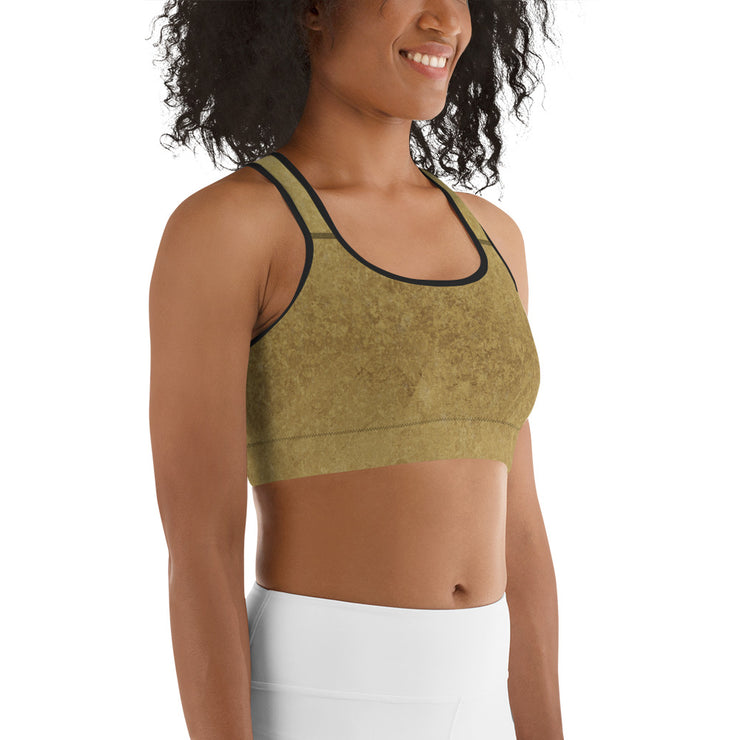 Gold Sports bra