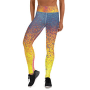 Blaue Ember Yoga Leggings