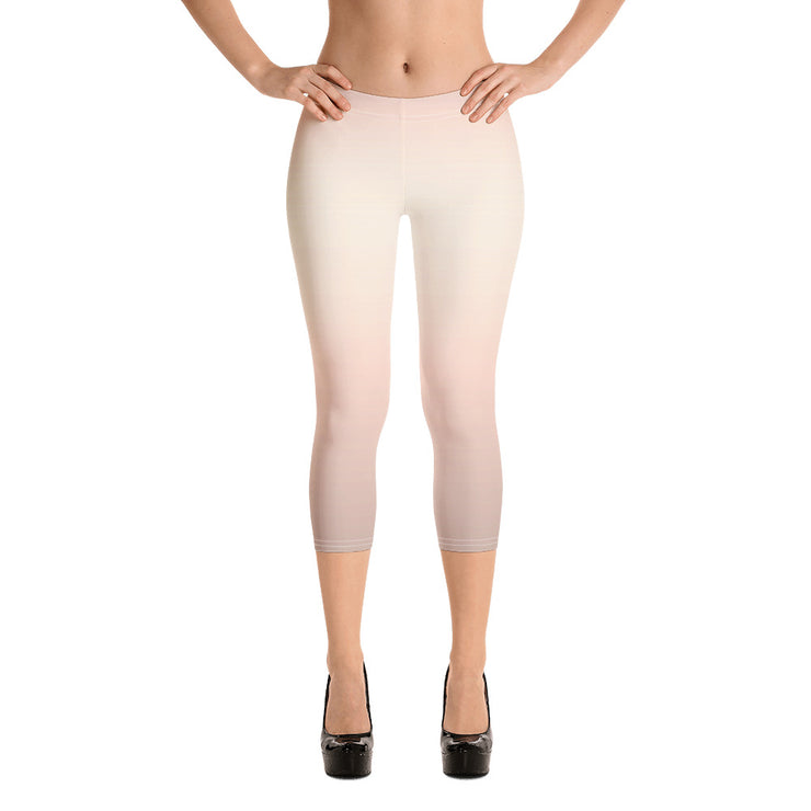 Pfirsich Fade Capri Leggings