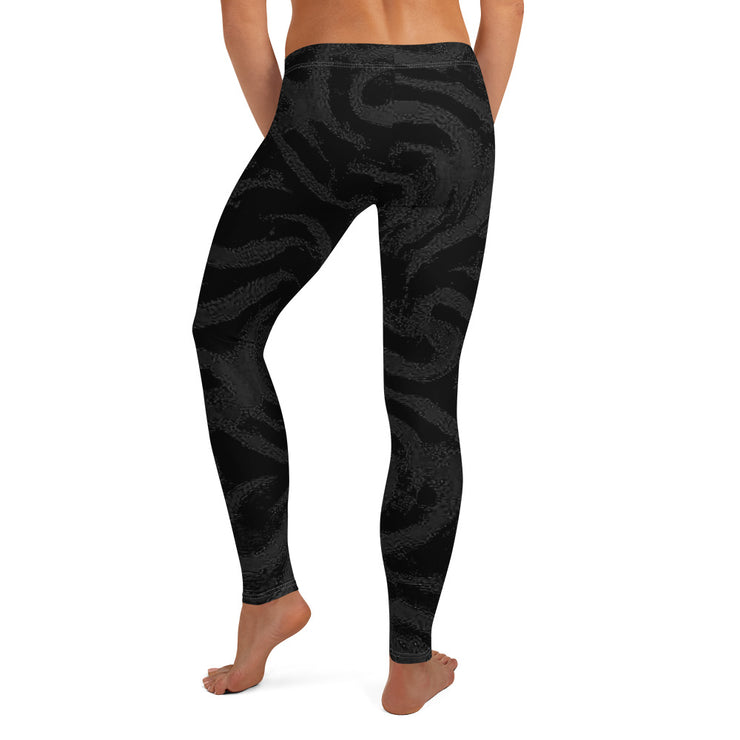 Leggings tourbillon noir