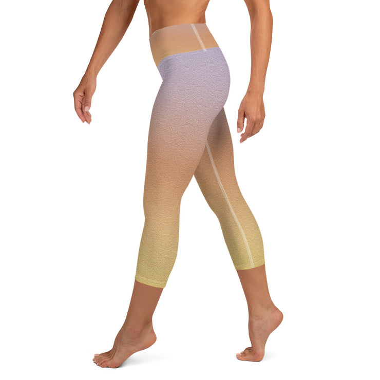 Lila verwelken Yoga Capri Gamaschen