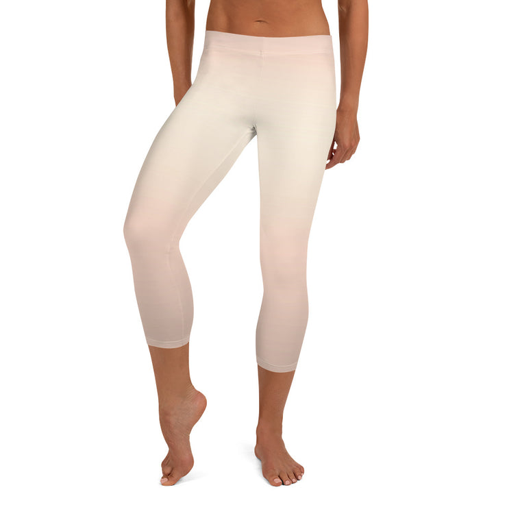 Leggings Capri con desvanecimiento de melocotón