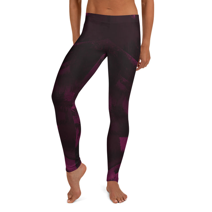 Dunkel rosa schwarz Leggings