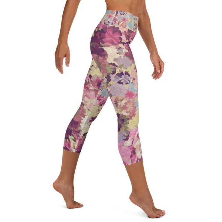 Carnation Yoga Capri Leggings