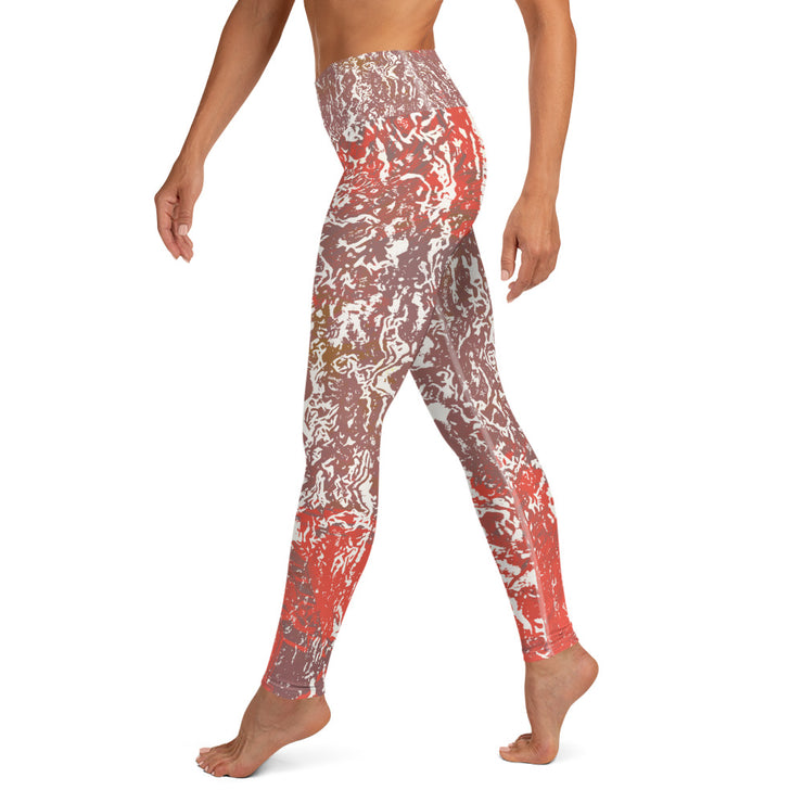 Leggings de yoga rouille