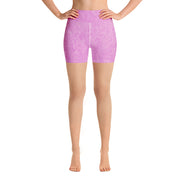 Short de yoga rose poudre