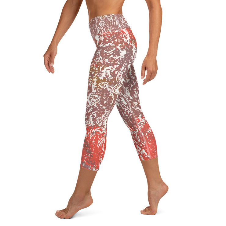 Rust Yoga Capri Leggings