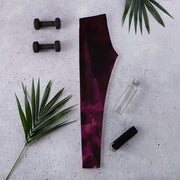 Legging noir rose foncé