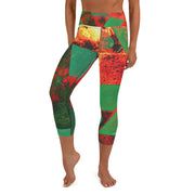 Leggings Capri De Yoga de flamme