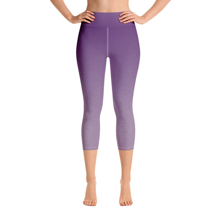 Purple Yoga Capri Leggings