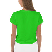 Caddy verde all-over impresión Crop Camiseta