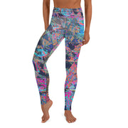 Leggings de pavo real para yoga