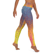 Blaue Ember Yoga Leggings