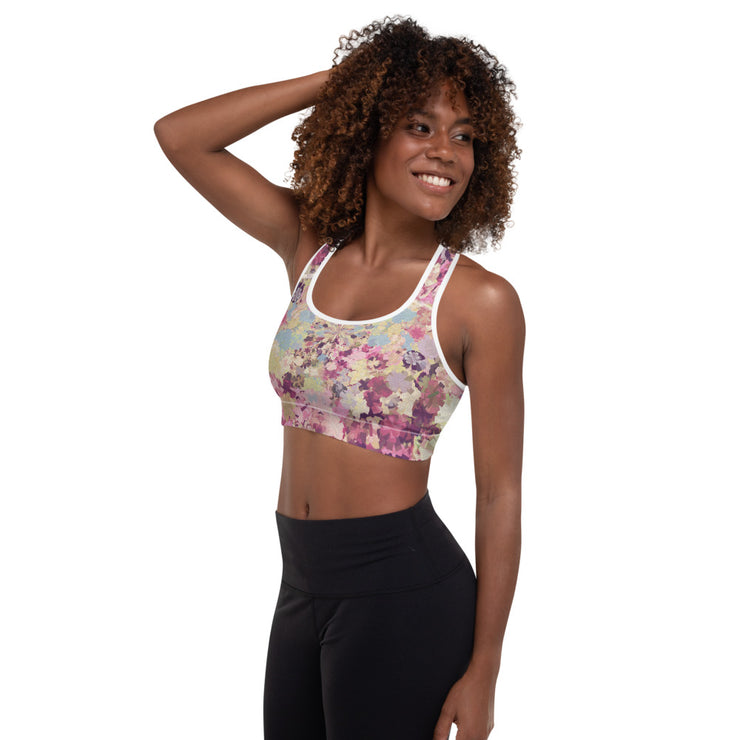 Carnation Padded Sports Bra