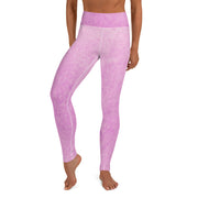 Leggings de yoga rose poudre