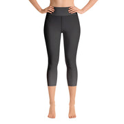 Legging capri de yoga gris foncé