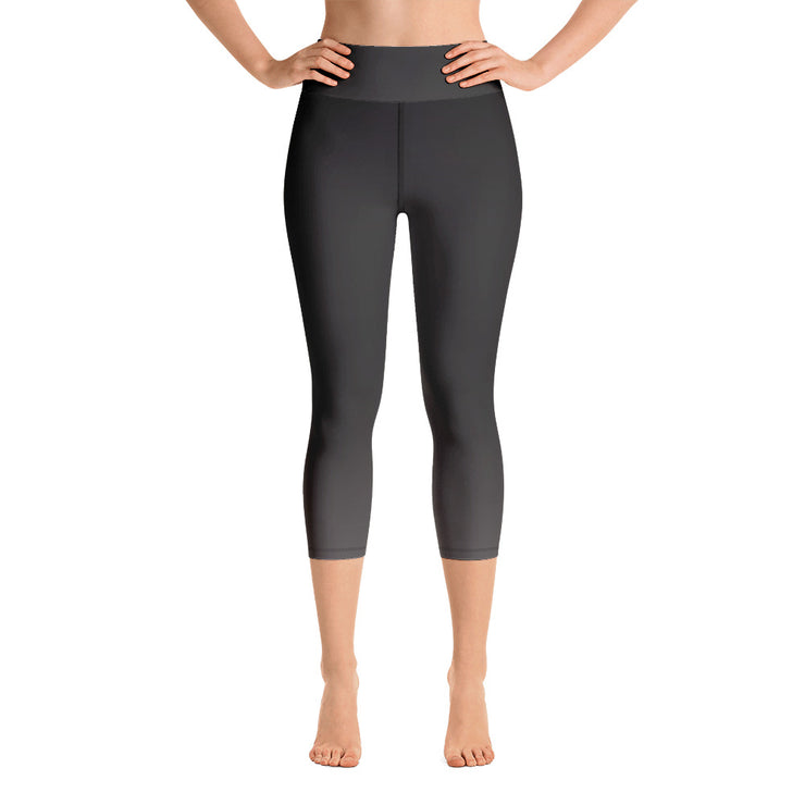 Legging capri de yoga gris foncé