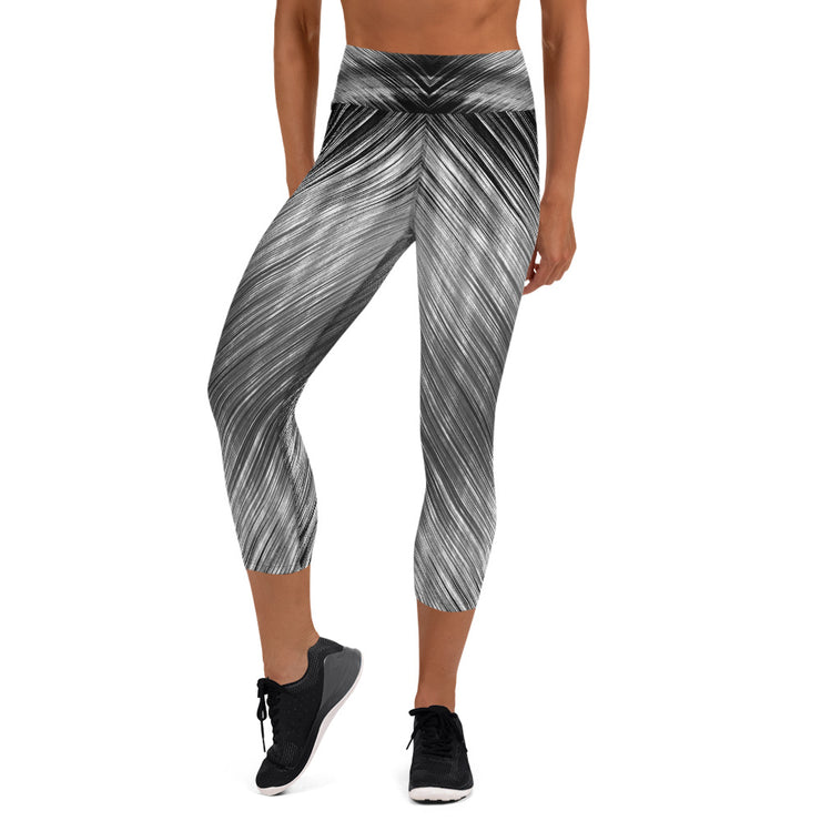 Dünne Zebra Yoga Capri Leggings