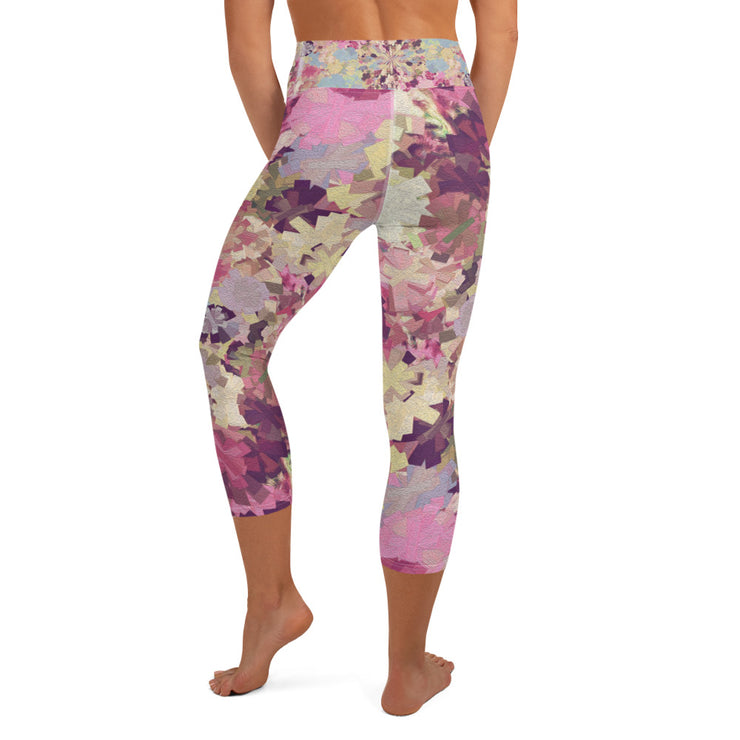 Carnation Yoga Capri Leggings