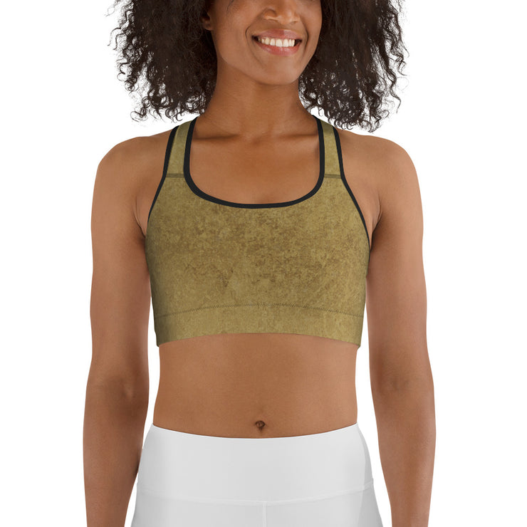 Gold Sports bra