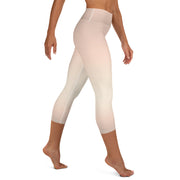 Peach Fade Yoga Capri Leggings