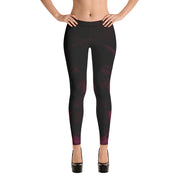 Leggings Negros Rosados ​​Oscuros