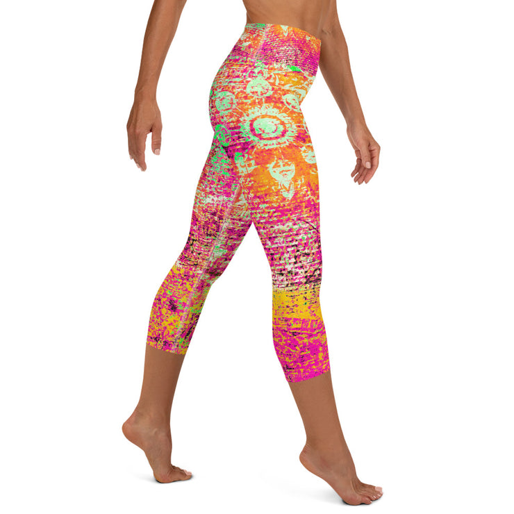 Beach Yoga Capri Leggings