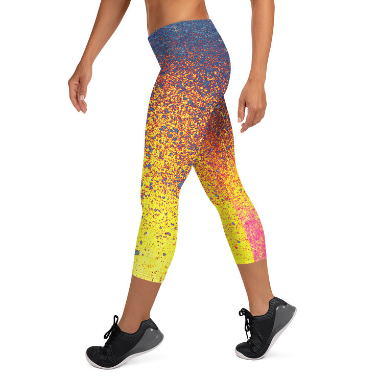 Blaue Ember Capri Leggings