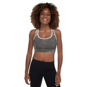 Smoke Padded Sports Bra