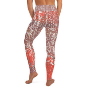 Leggings de yoga rouille