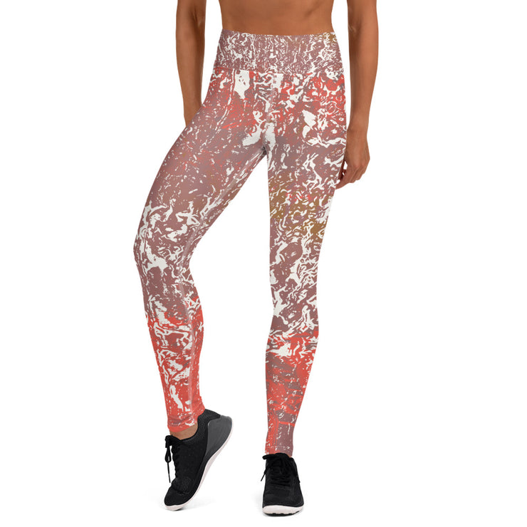 Leggings de yoga rouille