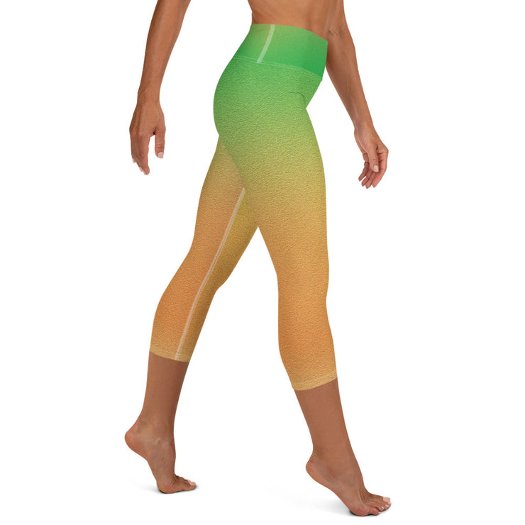 Legging Capri de yoga Sunburst