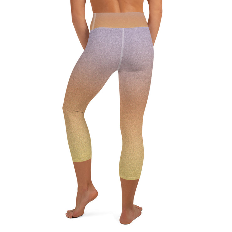 Lila verwelken Yoga Capri Gamaschen