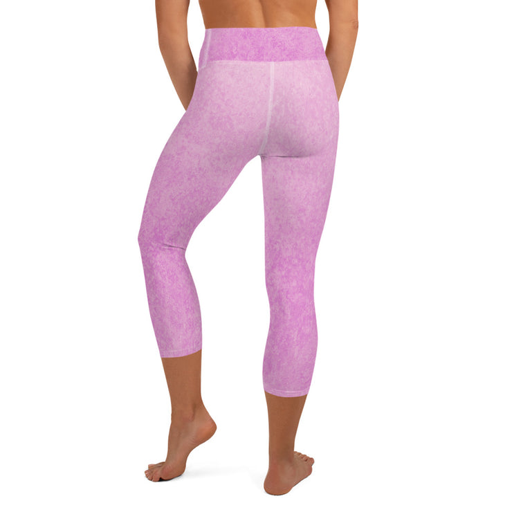 Powder Pink Yoga Capri Leggings