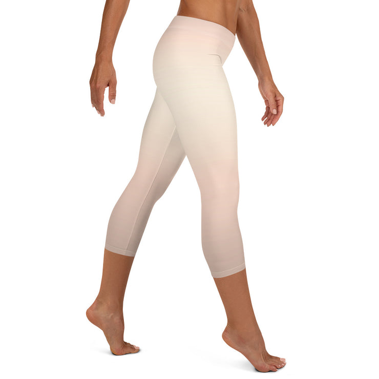 Pfirsich Fade Capri Leggings