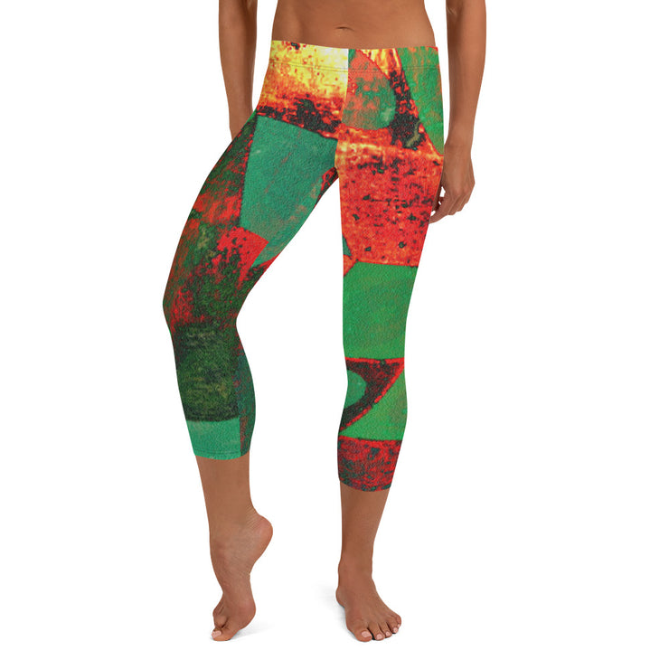 Flamme Capri-Leggings sind