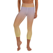 Lila verwelken Yoga Capri Gamaschen