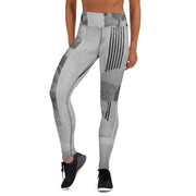 Leggings de yoga rayé